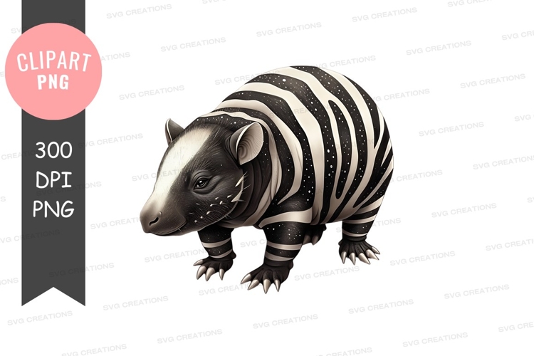 Black And White Animal Clipart Image 5