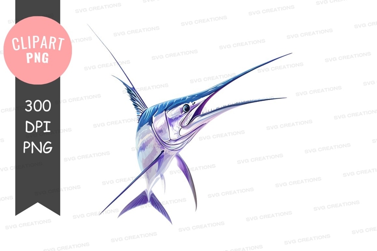 Leaping swordfish clipart png