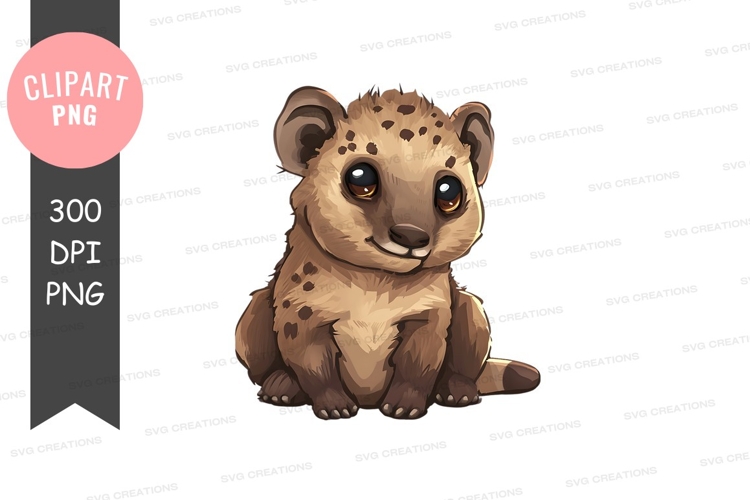 Cute baby leopard clipart png