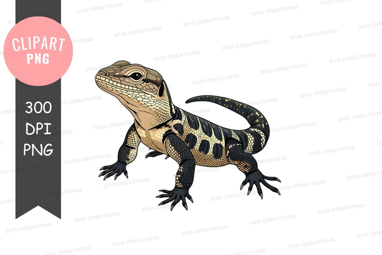 Illustrated monitor lizard
