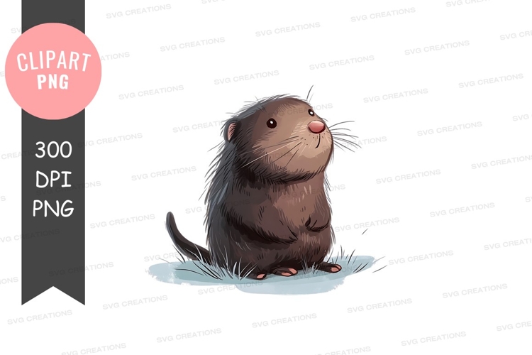Cute otter clipart png