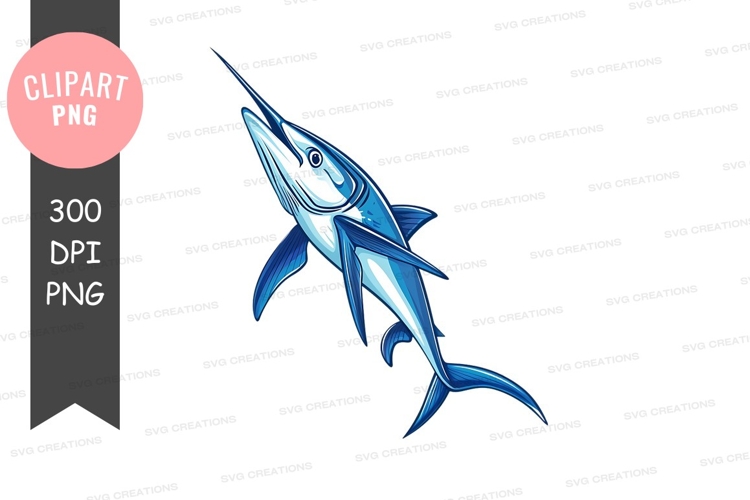 Cartoon Swordfish Image 6