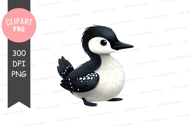 Black And White Bird Clipart Image 3