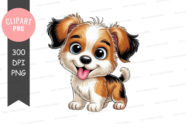 Playful puppy clipart png