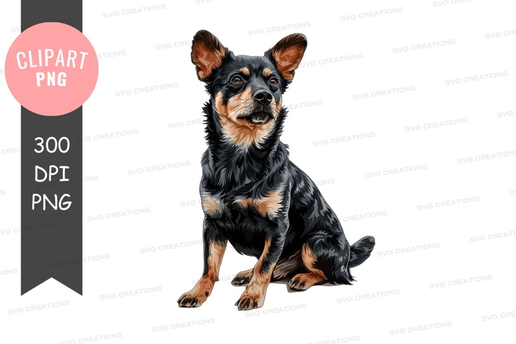 Black and tan dog clipart png