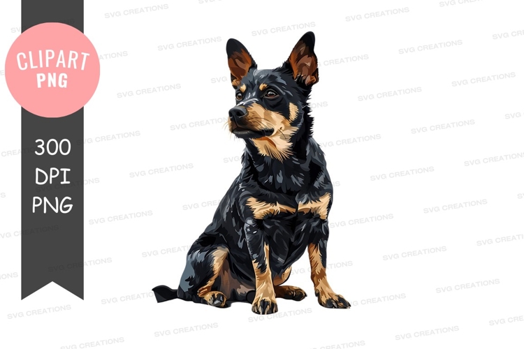 Black and tan dog clipart png