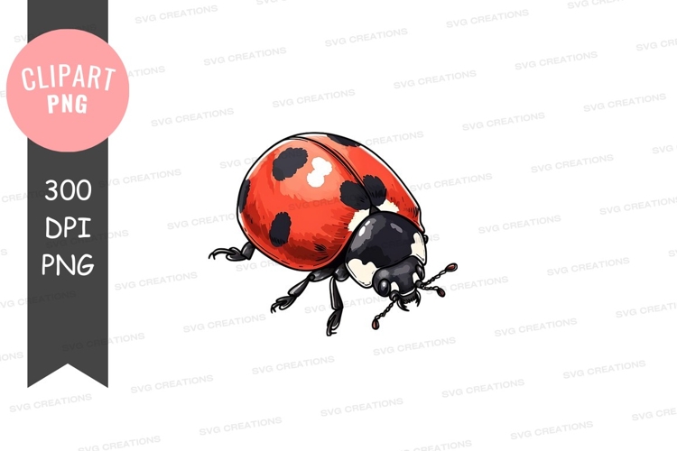 Red ladybug clipart png