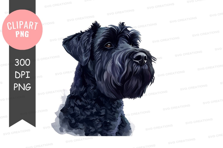 Portrait of a black dog