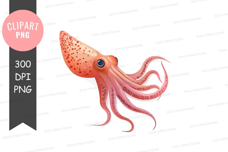 Cartoon octopus clipart png