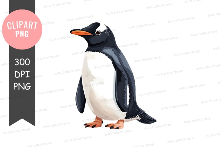 Black And White Penguin Clipart Image 22