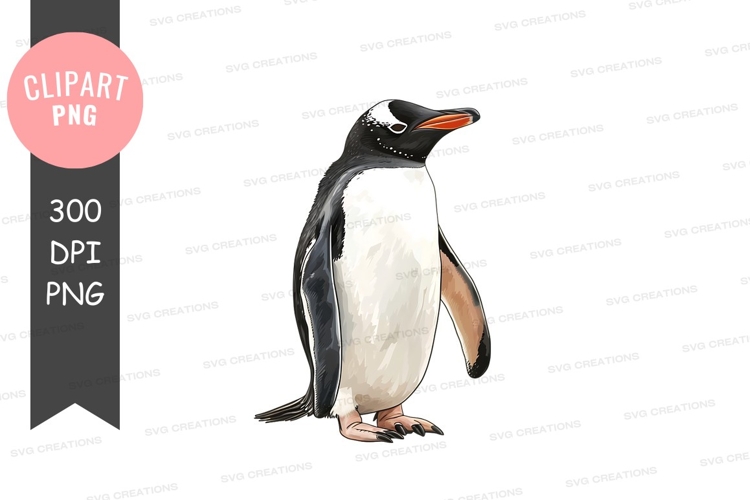 Black And White Penguin Clipart Image 21