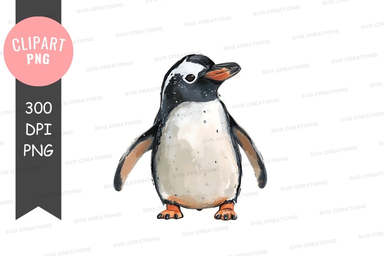 Cute Penguin Clipart Image 13