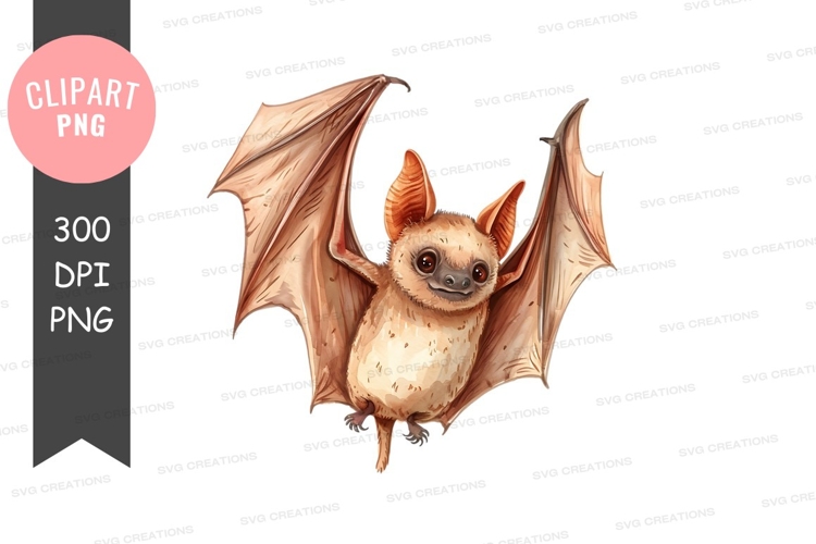 Cute Bat Clipart Image 14