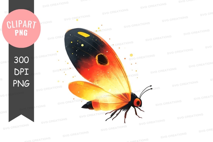 Luminous firefly clipart png
