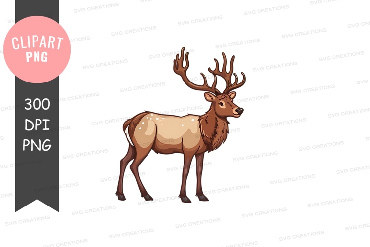 Deer Antlers Clipart Image 4