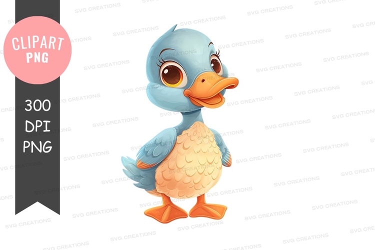 Cute Duckling Clipart Image 15