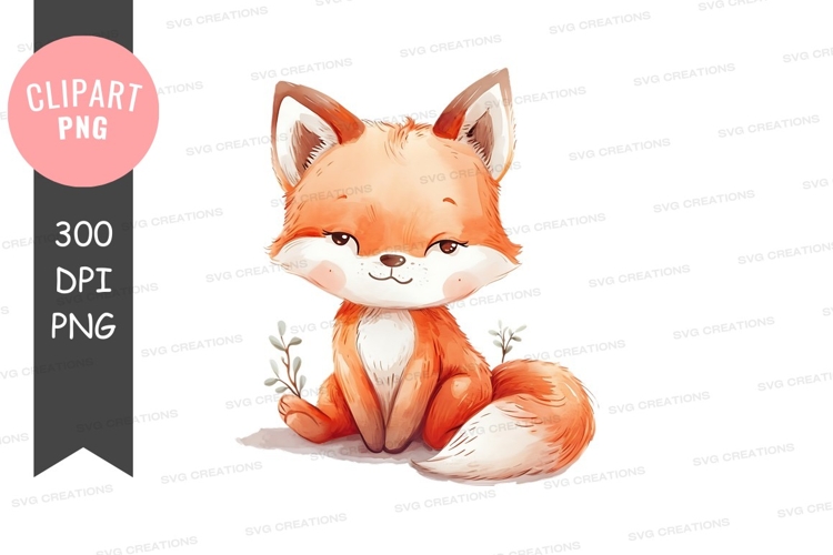 Cute Fox Clipart Image 17