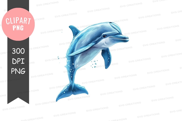Playful dolphin clipart png