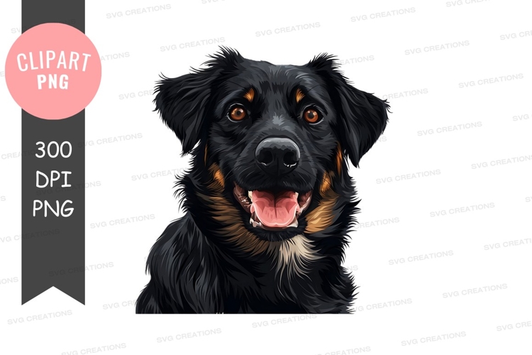Black Dog Clipart Image 10