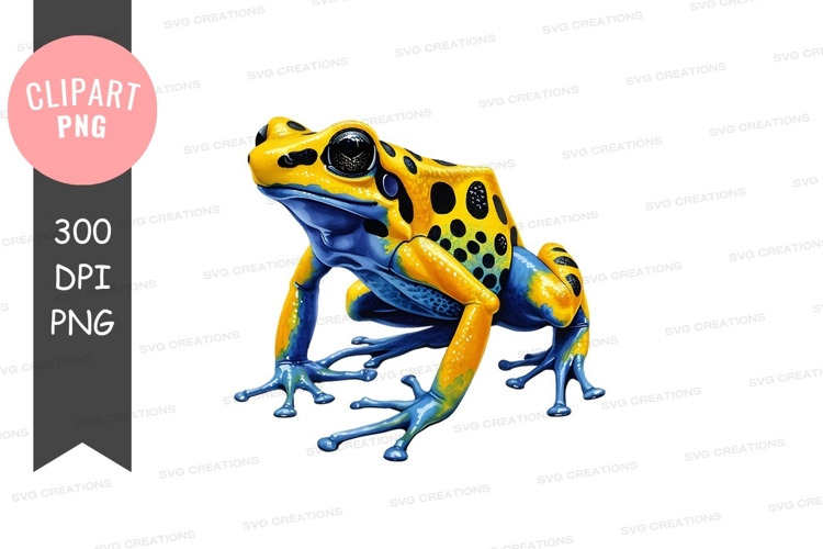 Vibrant poison dart frog example image 1