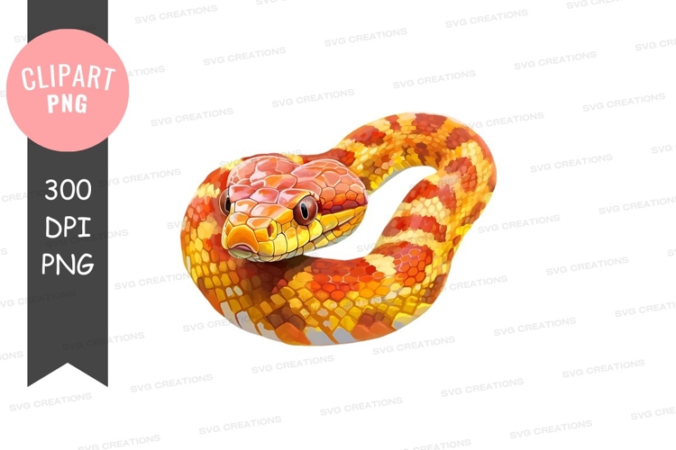 Vibrant snake clipart png