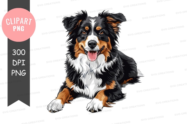 Australian Shepherd Clipart Image 14
