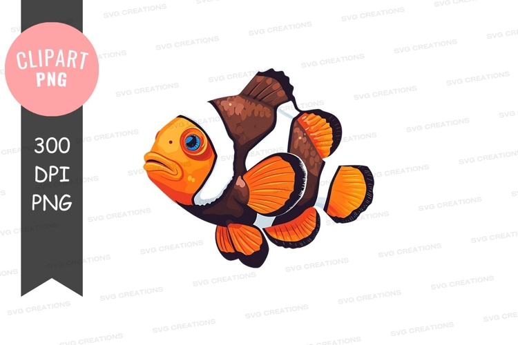 Clownfish Clipart Image 13