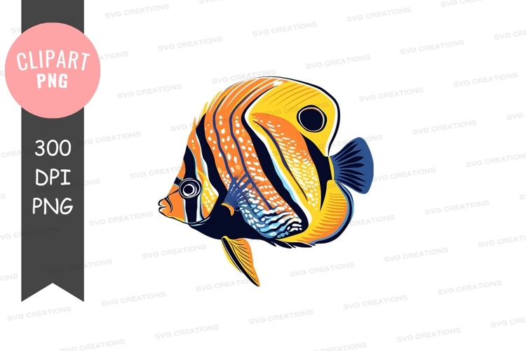 Tropical Fish Clipart Image 6