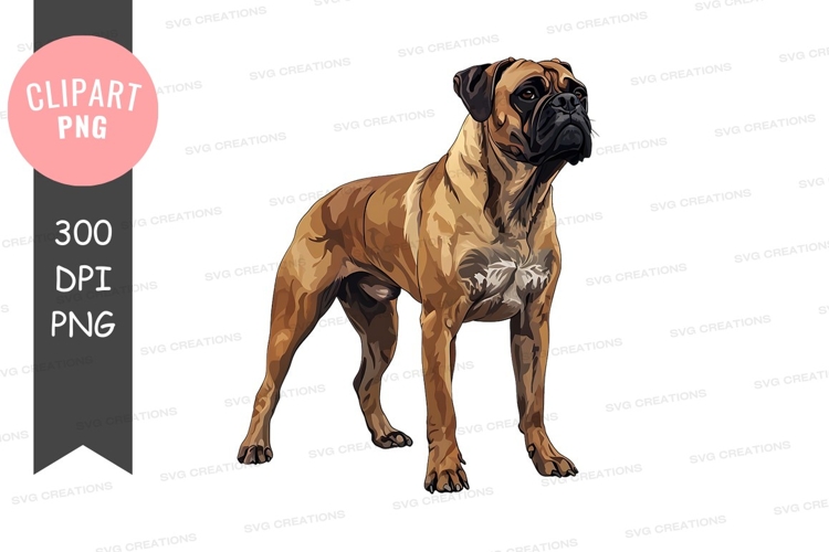 Boxer Dog Clipart Image 18