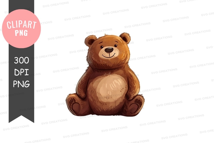 Cute Teddy Bear Clipart Image 14