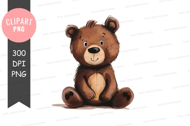 Cute Teddy Bear Clipart Image 15