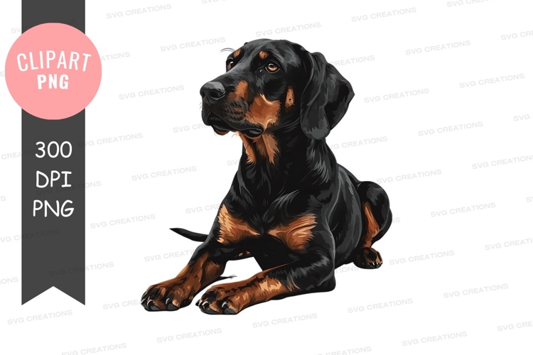 Black Dog Clipart Image 12