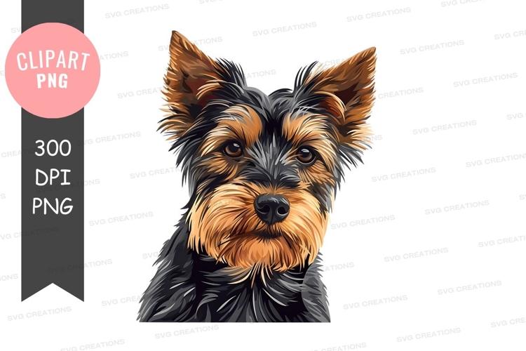 Portrait of a yorkshire terrier