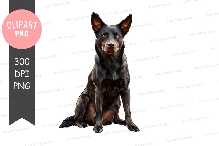 Black and tan dog clipart png
