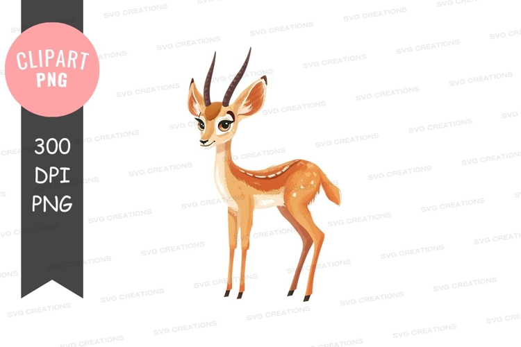 Cute baby deer clipart png