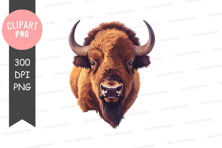 Bison Clipart Image 7