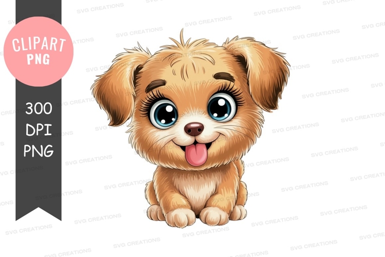 Cute Puppy Clipart Image 17