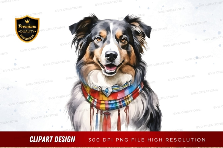 Australian Shepherd Clipart Image 13