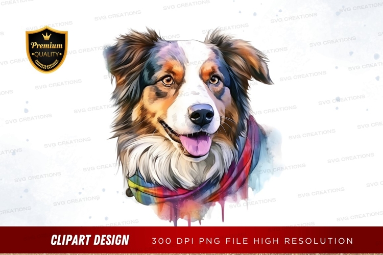 Australian Shepherd Clipart Image 21