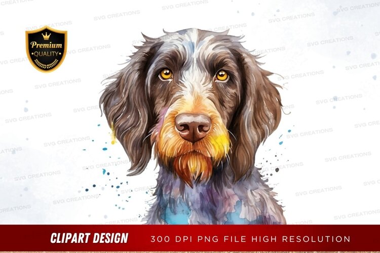 Portrait of a wire-haired dog example image 1