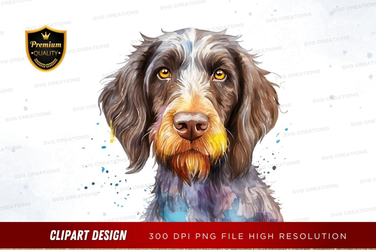 Portrait of a wire-haired dog