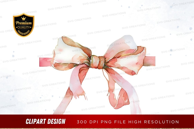 Pink Bow Clipart Image 7