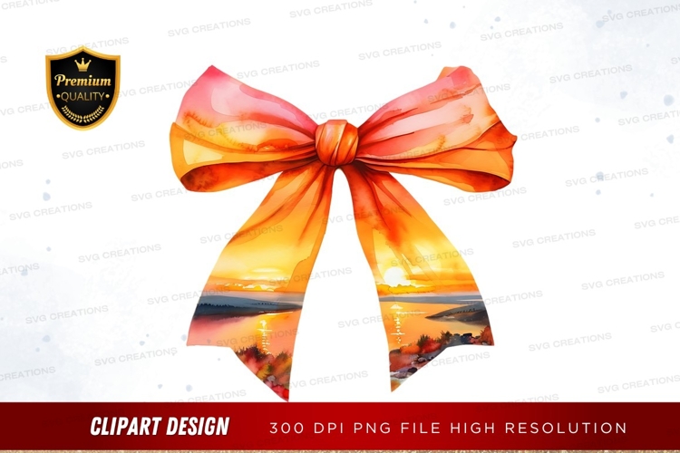 Sunset landscape bow