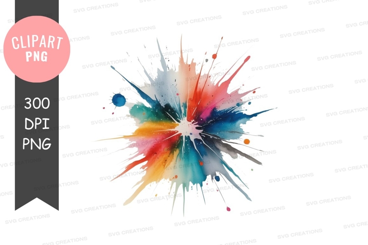 Colorful paint splash