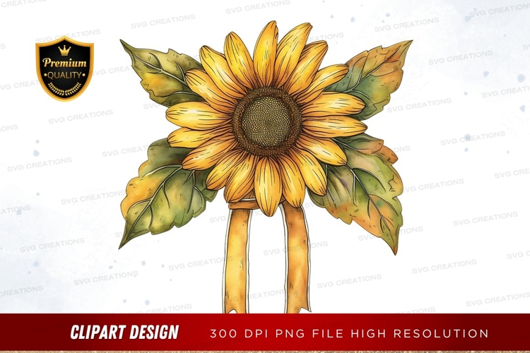 Sunflower Clipart Png Image 15