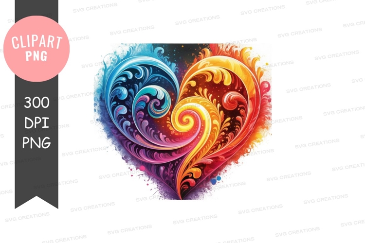 Blue Heart Clipart Image 13