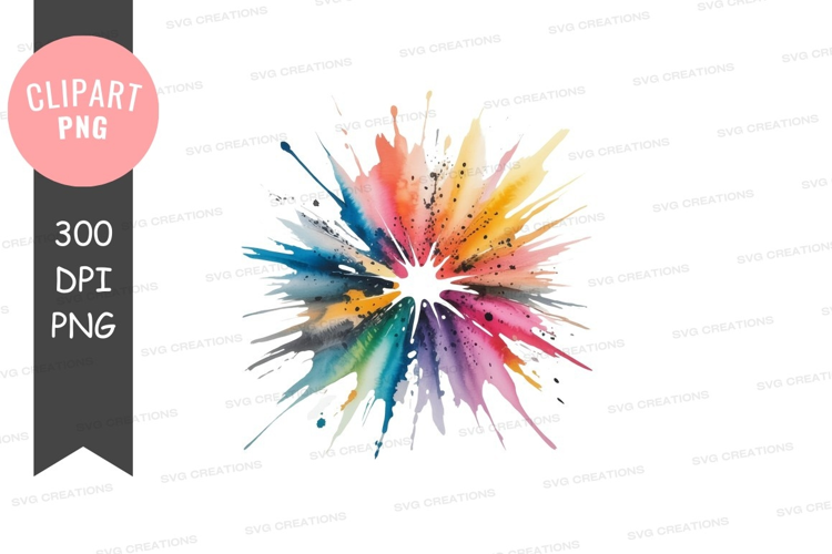 Colorful paint splash