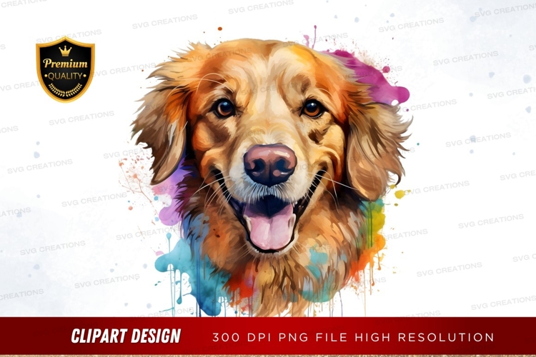 Golden Retriever Clipart Image 4