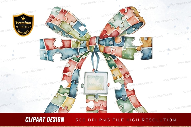 Puzzle piece bow