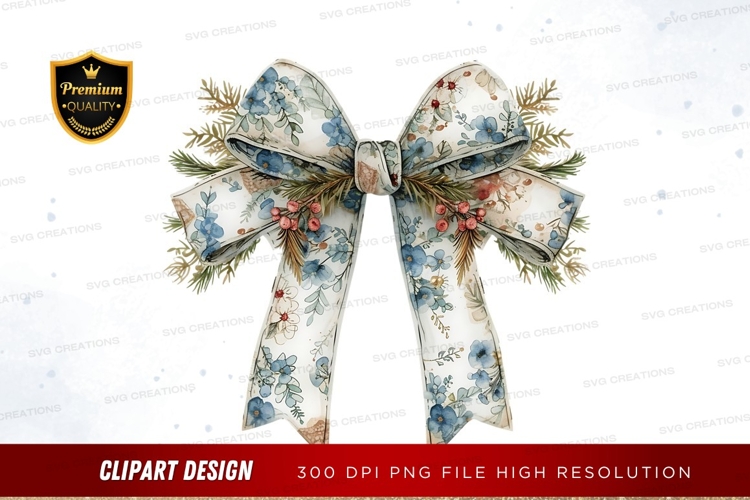 Christmas Bow Clipart Image 14